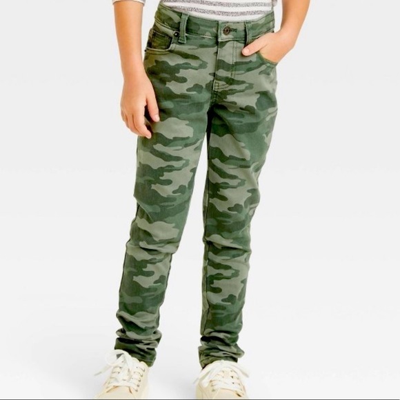 Cat & Jack Camo Girls Jeggings 6X - Picture 5 of 6